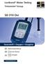 SD 310 Oxi. Lovibond Water Testing. Tintometer Group. Sauerstoff Oxygen Oxygène. Bedienungsanleitung. Instruction Manual.