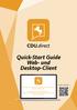 Quick-Start Guide Web- und Desktop-Client