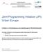 Joint Programming Initiative (JPI) Urban Europe