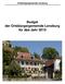 Ortsbürgergemeinde Lenzburg. Budget der Ortsbürgergemeinde Lenzburg für das Jahr 2019
