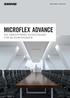 Microflex Advance MICROFLEX ADVANCETM DIE UNSICHTBARE AUDIOLÖSUNG FÜR AV-KONFERENZEN