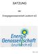 SATZUNG. der. Energiegenossenschaft Leutkirch eg. Seite 1 von 21