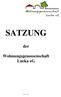 SATZUNG der Wohnungsgenossenschaft Lucka eg