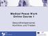 Medical Peace Work Online Course 1. Gesundheitspersonal, Konflikte und Frieden