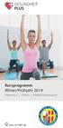 Kursprogramm Winter/Frühjahr Prävention Fitness Rehabilitationssport.