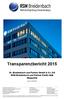 Transparenzbericht 2015
