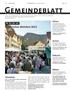 127. JAHRGANG DONNERSTAG, 16. JULI 2015 NR. 29. Gemeindeblatt
