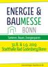 ENERGIE & BAUMESSE BONN & Stadthalle Bad Godesberg/Bonn. Sanieren, Bauen, Energiesparen.
