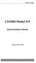 COMBI-Modul 515 Inbetriebnahme-Manual Ausgabe Januar 2001
