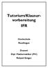 Tutorium/Klausurvorbereitung IFR