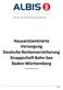 Hausarztzentrierte Versorgung Deutsche Rentenversicherung Knappschaft Bahn-See Baden-Württemberg. Stand September Seite 1