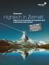 Hightech in Zermatt. Nur CHF Symposium. Mittwoch, 26. bis Samstag, 29. September 2018 Parkhotel Beau Site, Zermatt