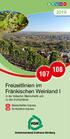 Freizeitlinien im Fränkischen Weinland I In die Volkacher Mainschleife und zu den Dorfschätzen