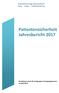 Zielsteuerung-Gesundheit Bund Länder Sozialversicherung. Patientensicherheit Jahresbericht 2017