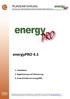 energypro 4.1 KURZEINFÜHRUNG INSTALLATION / REGISTRIERUNG UND AKTIVIERUNG / ERSTE SCHRITTE