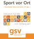 Sport vor Ort. . Swisttaler Sportvereine im gsv. Inklusion für alle von Anfang an!