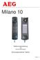 Milano 10. Bedienungsanleitung und Sicherheitshinweise. Schnurgebundenes Telefon. 10/05hj V.1