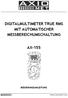 DIGITALMULTIMETER TRUE RMS MIT AUTOMATISCHER MESSBEREICHUMSCHALTUNG AX-155 BEDIENUNGSANLEITUNG