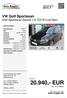 20.940,- EUR inkl. 19 % Mwst. VW Golf Sportsvan Golf Sportsvan Sound 1.6 TDI R-Line Navi. auto-ringler.de. Preis:
