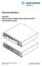 Anwender-Handbuch. Installation Modular Industrial Gigabit Ethernet Backbone Switch DRAGON-MACH-Familie