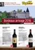 Bordeaux arrivage 2016