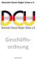 Deutsche Classic-Kegler Union e.v. Geschäfts- ordnung