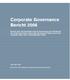 Corporate Governance Bericht 2006
