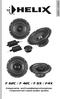 deutsch / english F 62C / F 42C / F 6X / F4X Komponenten- und Koaxiallautsprechersysteme Component and coaxial speaker systems