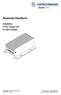 Anwender-Handbuch. Installation Power supply unit PC150/110V/54V. Installation PC150/110V/54V Release 01 11/2018