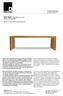 DEUTSU. SO01 WaYo Massivholz solid wood Esstisch dining table. Produkt Datenblatt product datasheet. Designer : Ulrich Bähring, Björn Bertheau