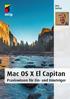 Jörg Schieb. Mac OS X El Capitan Praxiswissen für Ein- und Umsteiger