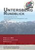 Unt e r s b e r g. Run d b l i c k. Mitteilungsblatt der IPA. Verbindungsstelle Berchtesgadener Land 1