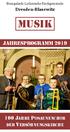 Evangelisch-Lutherische Kirchgemeinde. Dresden-Blasewitz. Musik. Jahresprogramm JAHRE POSAUNENCHOR DER VERSÖHNUNGSKIRCHE