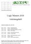 Logic Masters 2018 Anleitungsheft