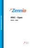 BEDIENUNGSANLEITUNG. IRSC - Open ZN1CL IRSC. Edition 1,0 Version 1.0