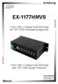 EX-1177HMVS. Anleitung. Manual. 7 Port USB 2.0 Metal HUB (DIN-Rail) mit 15KV ESD Überspannungsschutz. with 15KV ESD Surge Protection