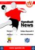 News. Handball.   Damen I. HaSpo Bayreuth II. HSV Hochfranken. Herren I. Saison 2018/2019 Füchse I - HSV Hochfranken
