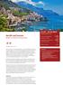 Amalfi und Sorrent Reisetage (Mo - Di) Wandern an Italiens schönster Küste. Teilnehmerzahl: 16-20