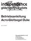 independence Betriebsanleitung Acro-Gleitsegel Duke gliders for real pilots