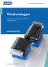 Automation Control Equipment. Palettenstopper. Pneumatisch, hydraulisch, elektrisch oder kombiniert. Sonderkatalog 2018.