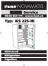 Typ: KS 225-IB. Kühlschrank Réfrigérateur Frigorifero