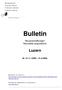 Bulletin. Neuanschaffungen Nouvelles acquisitions. Luzern. Nr. 01 ( )