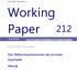 Working Paper 212. Das Nettozinseinkommen der privaten Haushalte ECONOMIC RESEARCH. Kathrin Brandmeir, Arne Holzhausen
