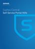 Sophos Central Self Service Portal Hilfe