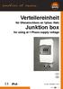 Verteilereinheit für Ofenanschluss an 1phas. Netz. Junktion box. for using at 1 Phase supply voltage. IPx4. DruckNr / 36.