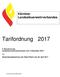 Tarifordnung Kärntner Landesfeuerwehrverbandes. lt. Beschluss des Landesfeuerwehrausschusses vom 14.Dezember 2016