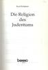 Kurt Schubert. Die Religion. des Judentums. benno VERLAG