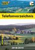 Telefonverzeichnis Nebelberg 2018/2019