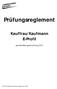 Prüfungsreglement Kauffrau/Kaufmann E-Profil