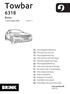 Towbar. Bmw. Your perfect fit brink.eu. 5 Serie Sedan (G30) 03/2017-> RUS